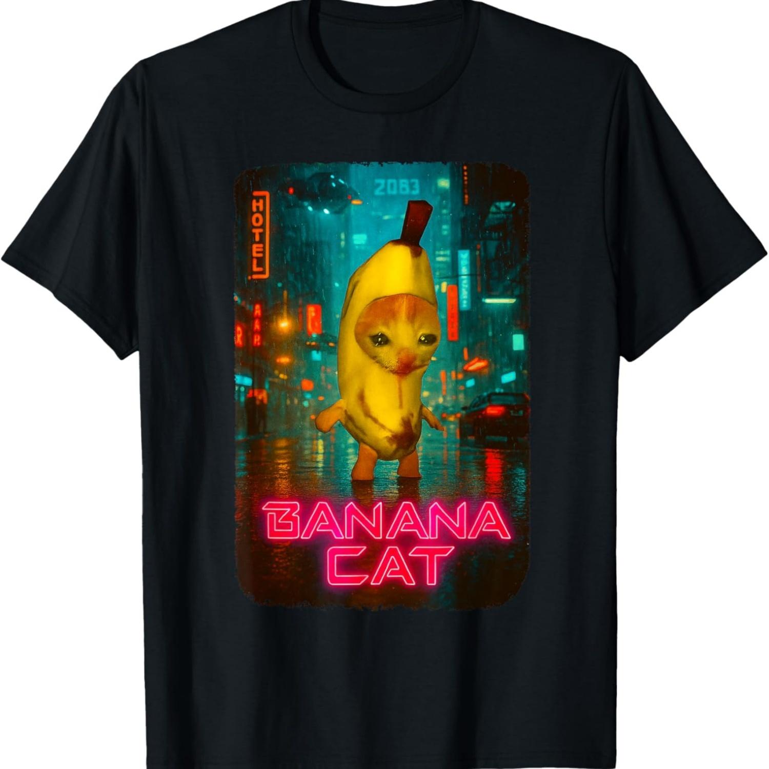 Cute Banana Cat Happy Bananacat Meme Kitty Cat Lovers Meme T-Shirt(7) S
Cute Banana Cat Happy Bananacat Meme Kitty Cat Lovers Meme T-Shirt(7) S