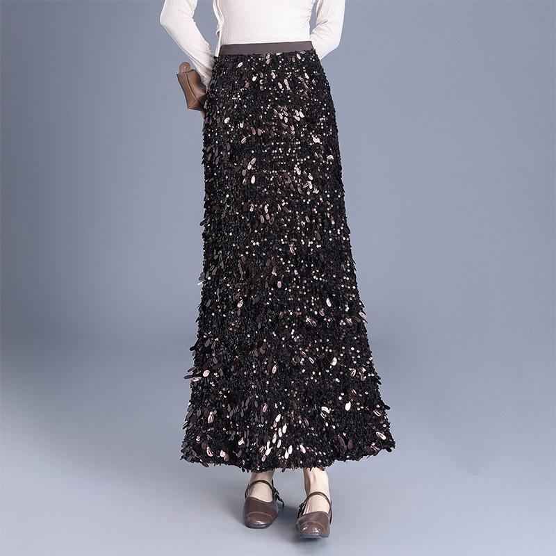 Women s Spring 2026 Fashionable Sequin Mermaid Skirt XL кавовий
Women s Spring 2026 Fashionable Sequin Mermaid Skirt XL кавовий