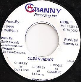 7inch Record CAPLETON, LITTLE CAPES, COMANCHE - Clean Heart GRA0002 Granny Recordin Jamaica Reggae, Ska & Dub Used
7inch Record CAPLETON, LITTLE CAPES, COMANCHE - Clean Heart GRA0002 Granny Recordin Jamaica Reggae, Ska & Dub Used