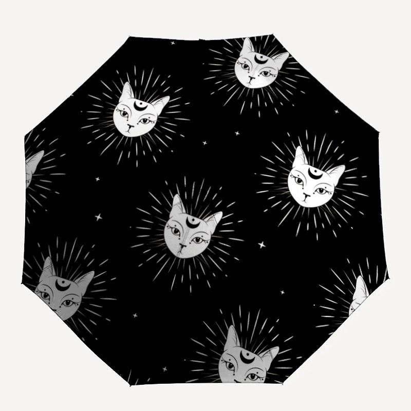 1pc Black Cat Moon Fashionable Auto Opening/Closing Folding Umbrella with 8 Bones, Windproof Portable, Daily Use125
1pc Black Cat Moon Fashionable Auto Opening/Closing Folding Umbrella with 8 Bones, Windproof Portable, Daily Use125