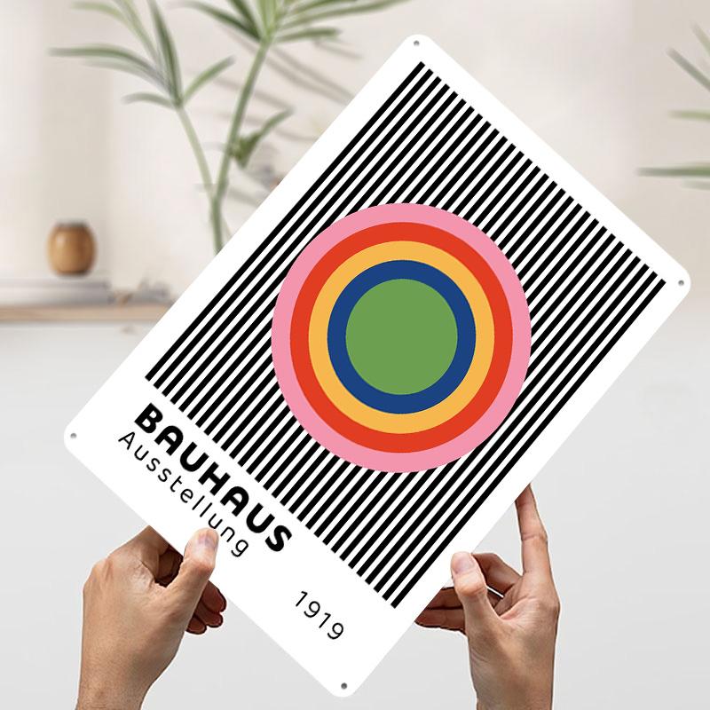 BAUHAUS Concentric Rainbow Printed Poster Customized Wall Art Retro Vintage Metal Tin Signs for Room Ornaments Man Cave Decor 7.9x11.8In(20x30cm)
BAUHAUS Concentric Rainbow Printed Poster Customized Wall Art Retro Vintage Metal Tin Signs for Room Ornaments Man Cave Decor 7.9x11.8In(20x30cm)