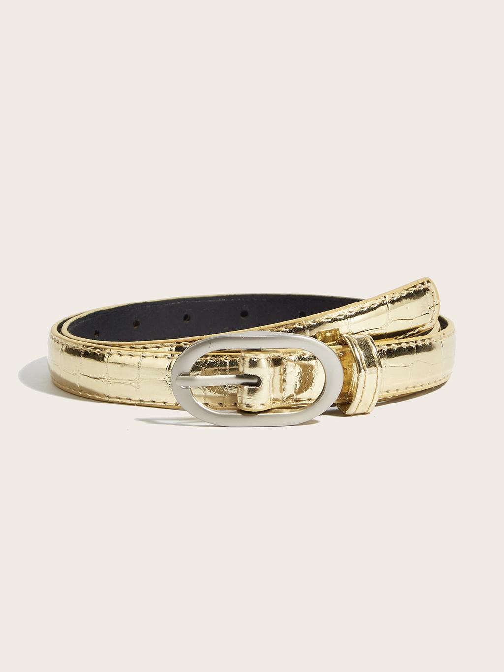 Womens Fashion Pu Leather Belt With Alloy Buckle For Casual And Office Wear золотий
Womens Fashion Pu Leather Belt With Alloy Buckle For Casual And Office Wear золотий