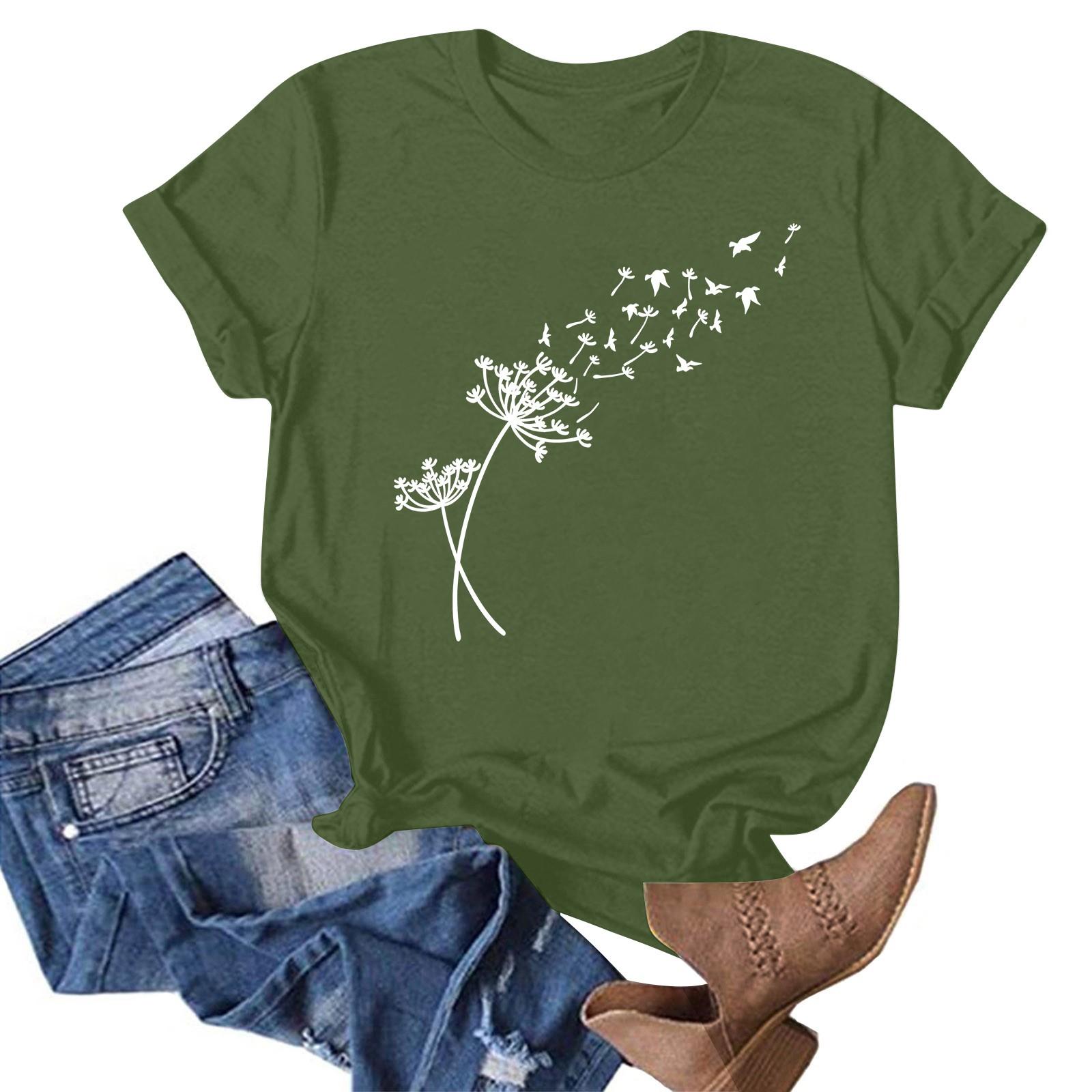 Женская модная повседневная летняя удобная блузка с круглым вырезом и коротким рукавом с принтом L армия зеленый
Женская модная повседневная летняя удобная блузка с круглым вырезом и коротким рукавом с принтом L армия зеленый