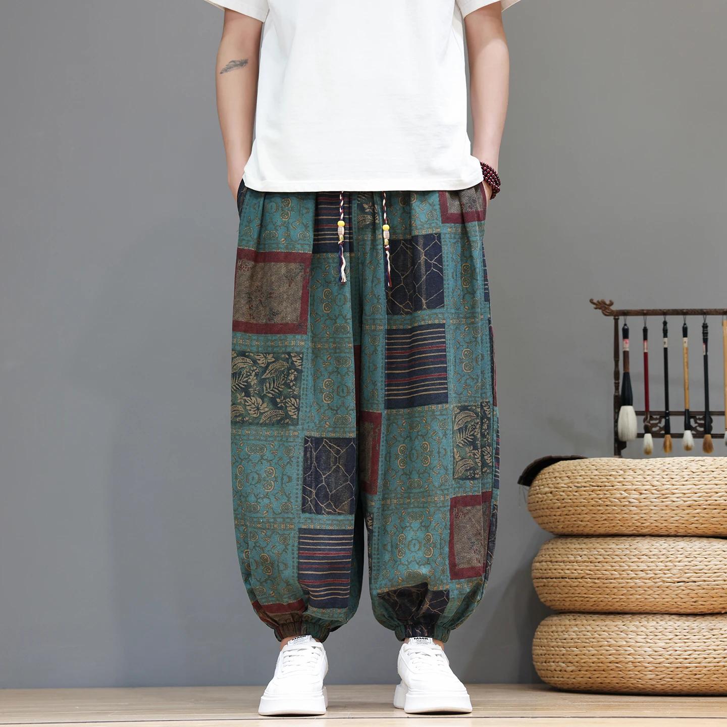 Ethnic Style Printed Pants Summer Thin Drawstring Lantern Trousers Chinese Plus Size Wide Leg Harem Pants Loose Casual Bottoms 3XL зелений
Ethnic Style Printed Pants Summer Thin Drawstring Lantern Trousers Chinese Plus Size Wide Leg Harem Pants Loose Casual Bottoms 3XL зелений