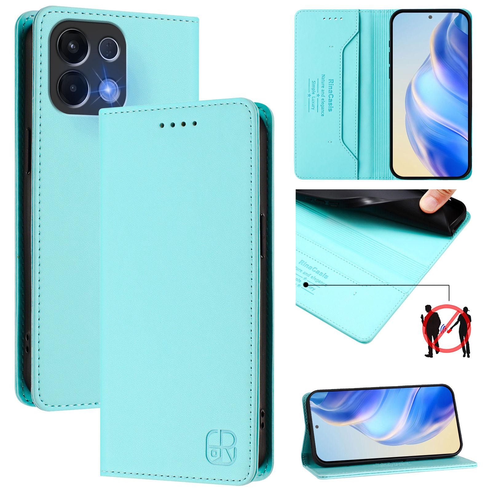 For Oppo K13 5G Leather Case RINACASIS RC01 Phone Cover with RFID Blocking Wallet Stand Violet
For Oppo K13 5G Leather Case RINACASIS RC01 Phone Cover with RFID Blocking Wallet Stand Violet