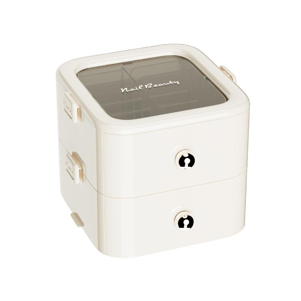 Nail Storage Organizer Press on Nail Storage Box Large Capacity Cosmetic Storage Case White-Two Layer
Nail Storage Organizer Press on Nail Storage Box Large Capacity Cosmetic Storage Case White-Two Layer