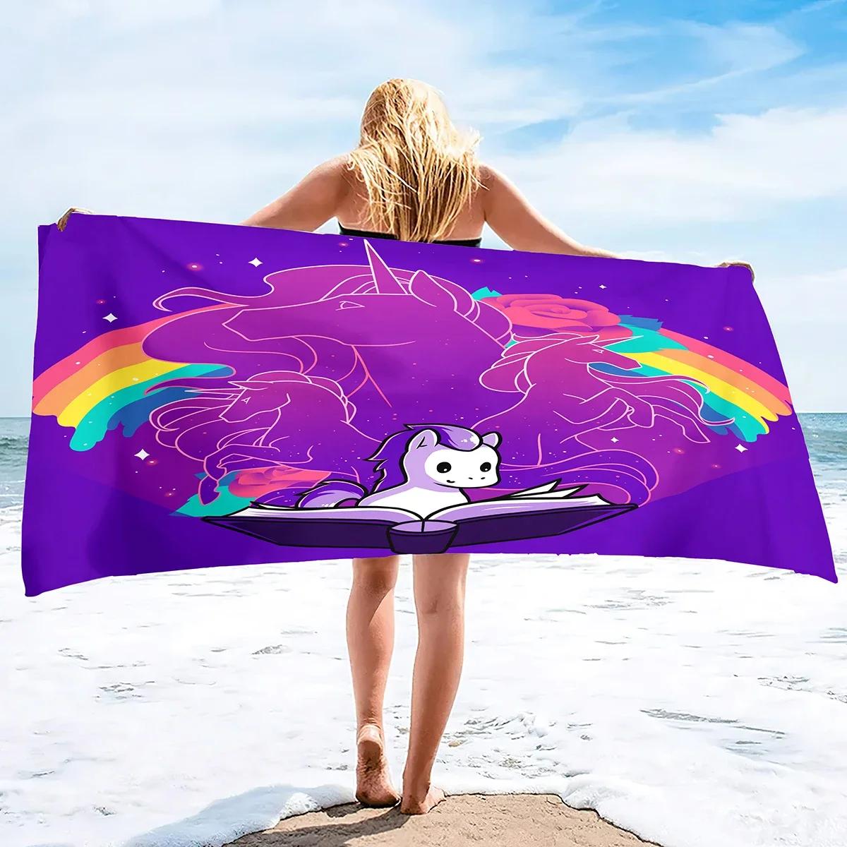 Unicorn Microfiber Beach Towel,Summer Rainbow Quick Dry Beach Blanket Oversized Cute Sand Proof Bath Towels for Girls Travel W40*H60(CM)
Unicorn Microfiber Beach Towel,Summer Rainbow Quick Dry Beach Blanket Oversized Cute Sand Proof Bath Towels for Girls Travel W40*H60(CM)