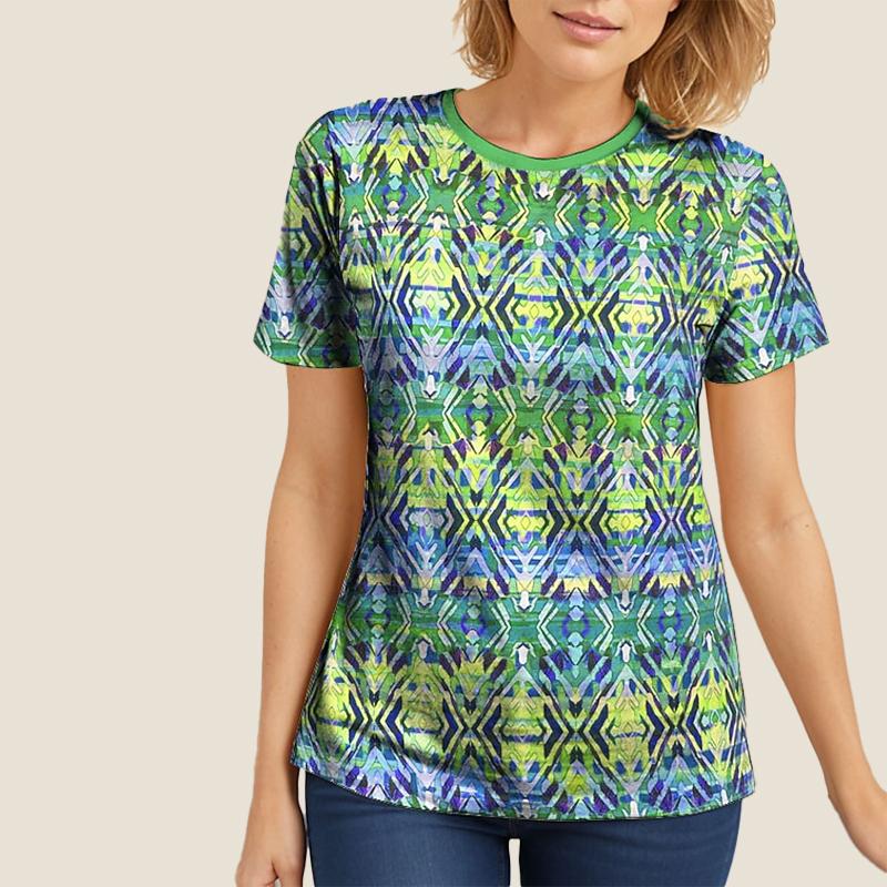 Женская летняя футболка с рисунком, футболка с короткими рукавами и принтом, повседневный топ с принтом
Женская летняя футболка с рисунком, футболка с короткими рукавами и принтом, повседневный топ с принтом