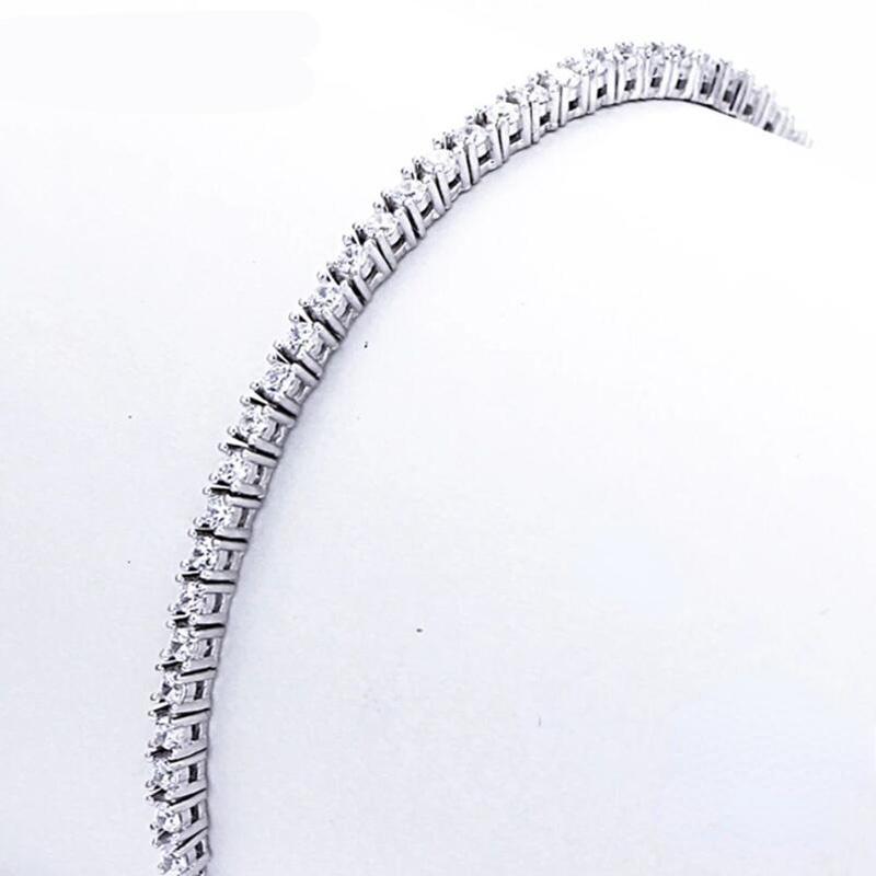 Pure Jewelry 18CM Tennis Bracelet 2mm Zirconia Anniversary Gift Real Sterling Bangle Bracelets 16cm
Pure Jewelry 18CM Tennis Bracelet 2mm Zirconia Anniversary Gift Real Sterling Bangle Bracelets 16cm