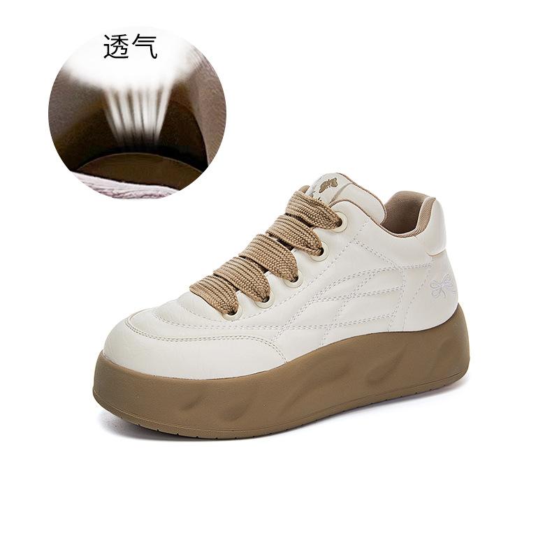 Leather high-top bread shoes women s 2025 spring new women s thick baseplate shoes casual trend versatile white shoes women 40 бежевый
Leather high-top bread shoes women s 2025 spring new women s thick baseplate shoes casual trend versatile white shoes women 40 бежевый