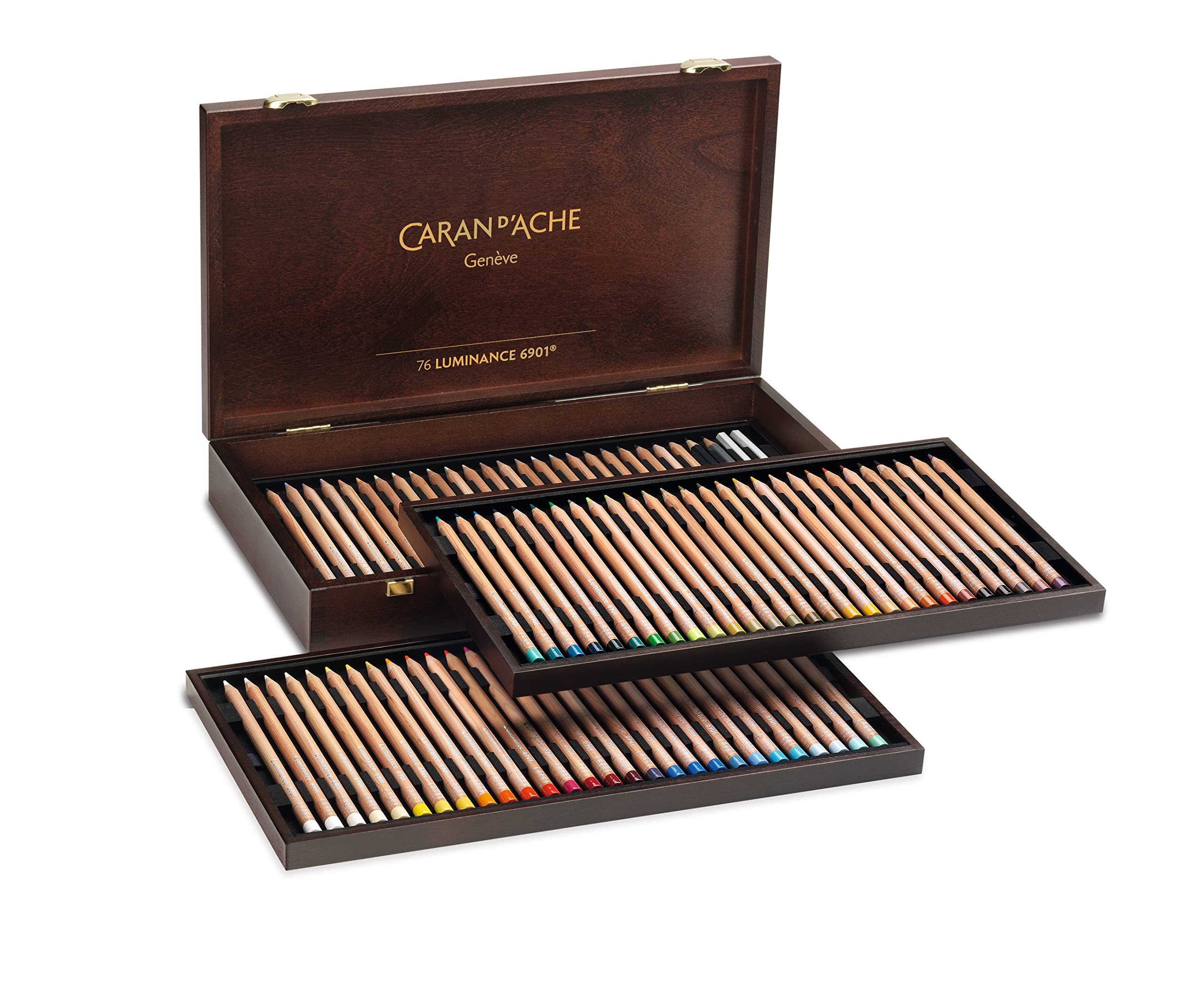 Кольоровий олівець Caran Luminance 6901 776 76 кольорів набір у дерев яній коробці d Ache Oil-based
Кольоровий олівець Caran Luminance 6901 776 76 кольорів набір у дерев яній коробці d Ache Oil-based