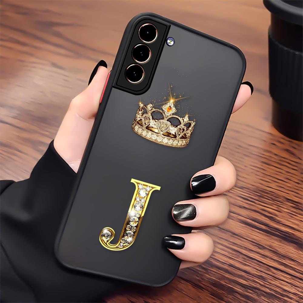 Crown Golden Diamond S23 5G Case For Samsung S24 S20 FE S21 S22 Ultra Funda Galaxy S24 Plus Matte Cover Initial Letter A I J L M Samsung S23 FE
Crown Golden Diamond S23 5G Case For Samsung S24 S20 FE S21 S22 Ultra Funda Galaxy S24 Plus Matte Cover Initial Letter A I J L M Samsung S23 FE