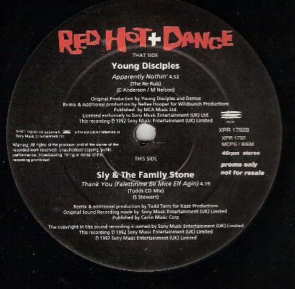 12-дюймовая пластинка YOUNG DISCIPLES / SLY & THE FAMILY - Red Hot + Dance XPR1792 Epic 1992 UK Соул/Фанк Б/У
12-дюймовая пластинка YOUNG DISCIPLES / SLY & THE FAMILY - Red Hot + Dance XPR1792 Epic 1992 UK Соул/Фанк Б/У