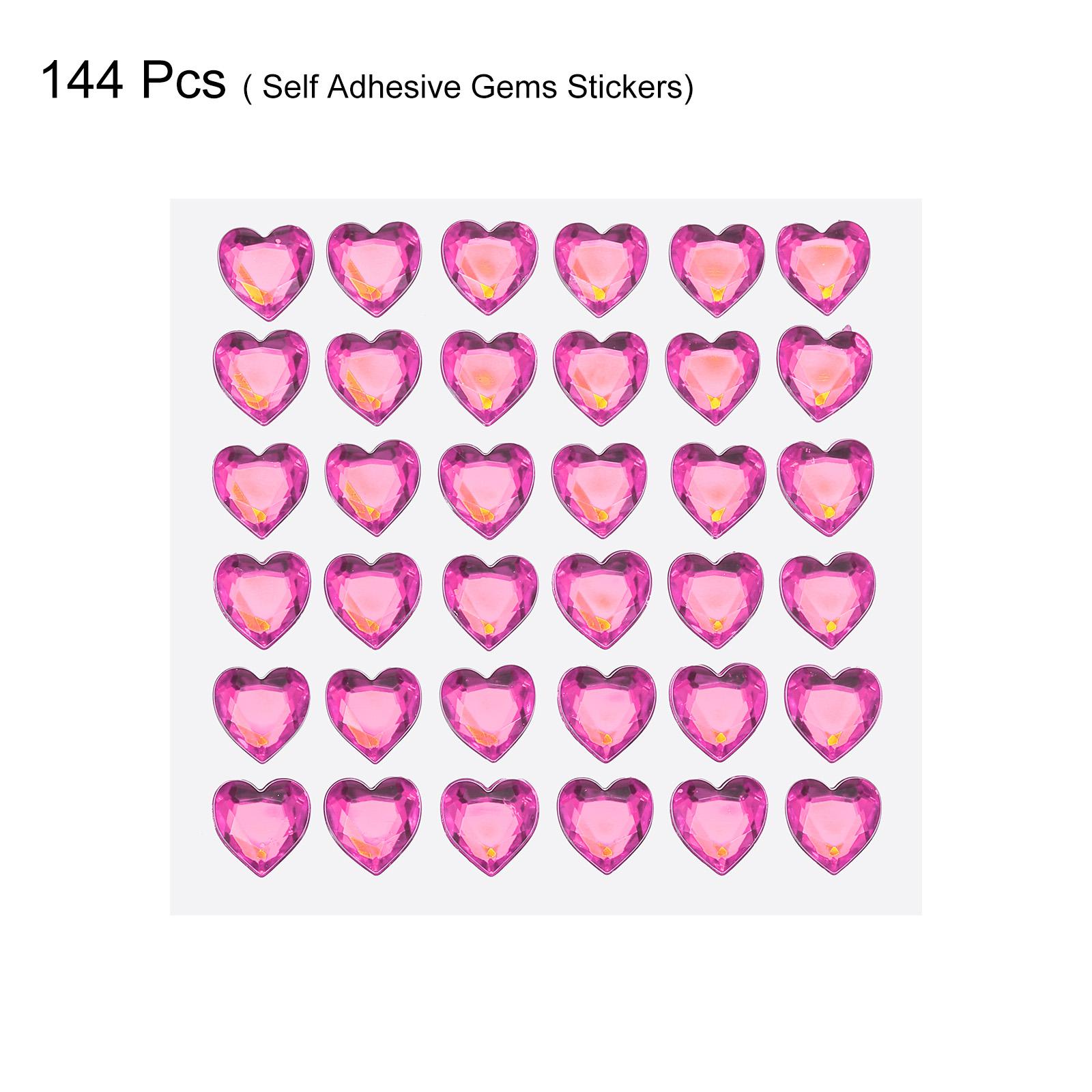 144Pcs Heart Rhinestone 10mm Self Adhesive Gems Stickers Jewelry Stickers for Girls Kids Gifts Arts & Craft DIY Jewelry Making темно-рожевого кольору
144Pcs Heart Rhinestone 10mm Self Adhesive Gems Stickers Jewelry Stickers for Girls Kids Gifts Arts & Craft DIY Jewelry Making темно-рожевого кольору