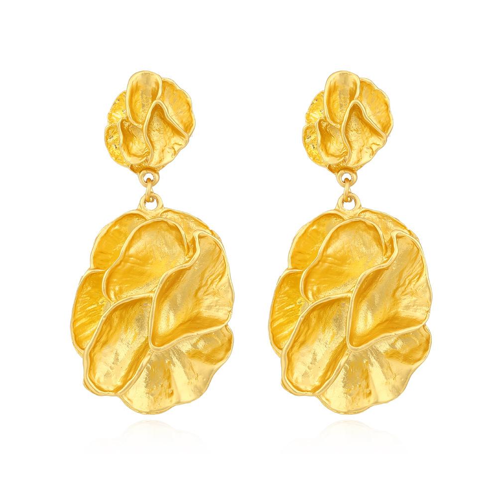 Metal Flower Geometric Oval Earrings Women Exaggerated Pop Dangle Earrings Banquet Zircon Accessories Digadagu золотой
Metal Flower Geometric Oval Earrings Women Exaggerated Pop Dangle Earrings Banquet Zircon Accessories Digadagu золотой
