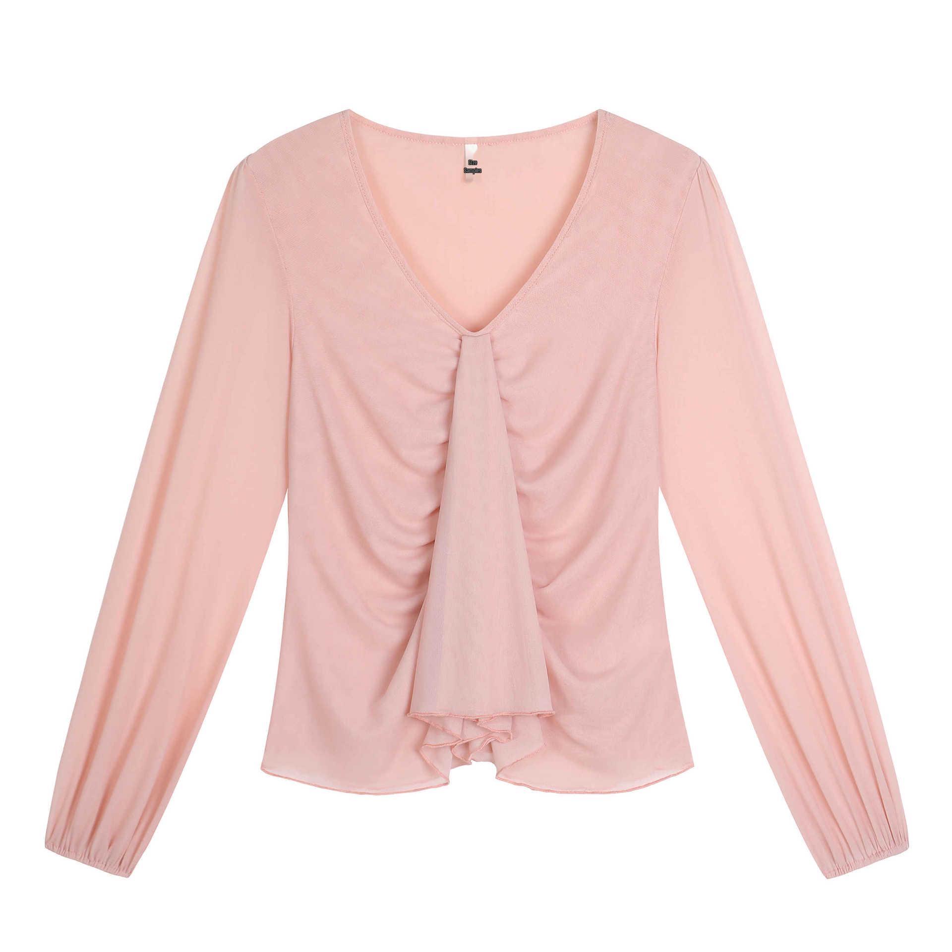 Pleated V-Neck Long Sleeve Slimming Plus Size Top Blouse for Women 5XL (recommended for 200-220 jin) розовый
Pleated V-Neck Long Sleeve Slimming Plus Size Top Blouse for Women 5XL (recommended for 200-220 jin) розовый