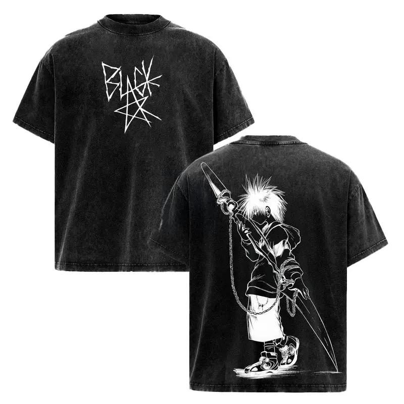 Anime Soul Eater Black Star T-shirt for Men Women Clothing Tops Vintage Washed Cotton T Shirt Oversized Short Sleeve Graphic Tee XXL чорний
Anime Soul Eater Black Star T-shirt for Men Women Clothing Tops Vintage Washed Cotton T Shirt Oversized Short Sleeve Graphic Tee XXL чорний
