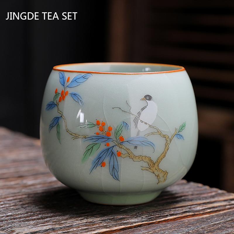 Custom Ceramic Tea Cup Traditional Tea Set Accessories Chinese Ice Crack Glaze Master Cup Boutique Porcelain Teacup Tea Bowl 7.3x6cm 130ml
Custom Ceramic Tea Cup Traditional Tea Set Accessories Chinese Ice Crack Glaze Master Cup Boutique Porcelain Teacup Tea Bowl 7.3x6cm 130ml
