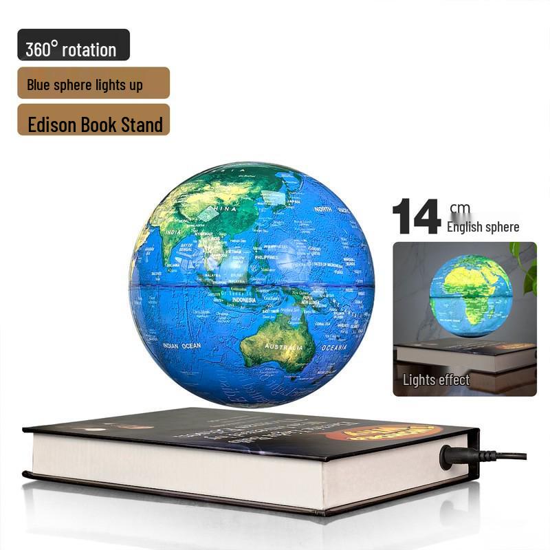 8-inch Magnetic Levitating Globe: Luminous, Self-Rotating Home & Office Ornament US Standard
8-inch Magnetic Levitating Globe: Luminous, Self-Rotating Home & Office Ornament US Standard
