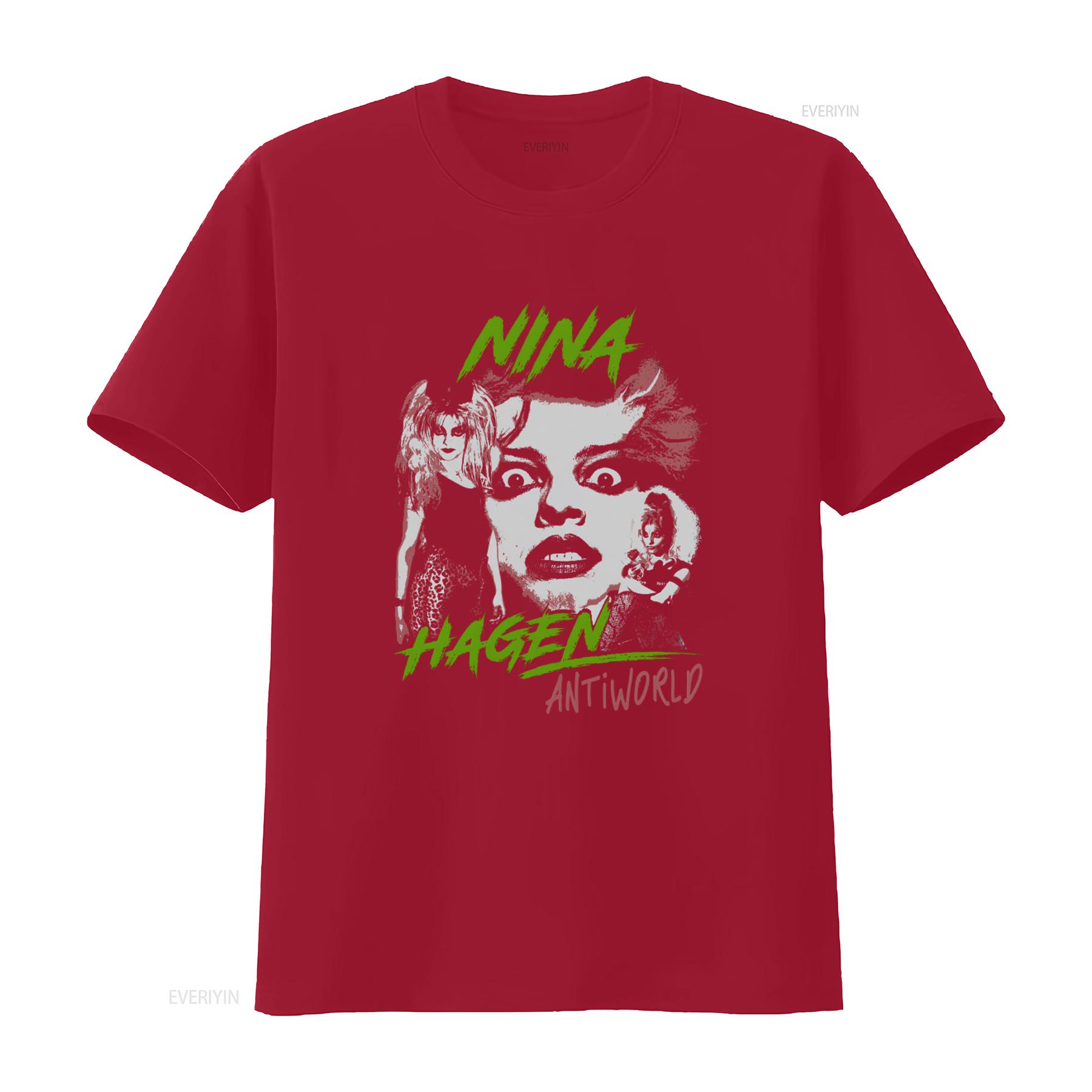 Nina Hagen Antiworld Print Mens T Shirt Unique Design for Bold Fashion Statements vintage Washed Casual Stylish streetwear S
Nina Hagen Antiworld Print Mens T Shirt Unique Design for Bold Fashion Statements vintage Washed Casual Stylish streetwear S