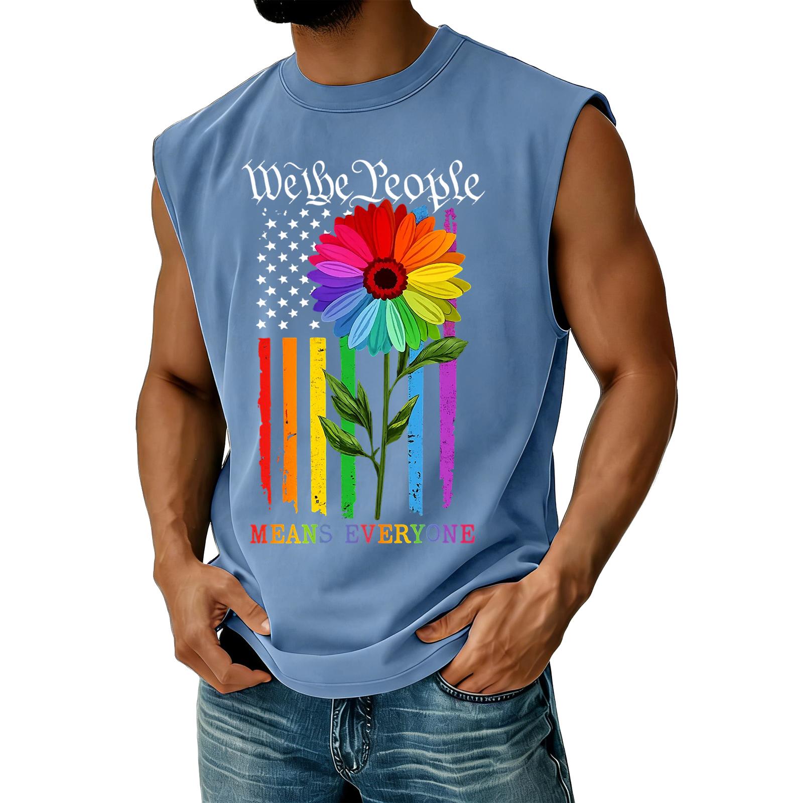 Men s Casual Tank Top Sleeveless Shirt Crew Neck Lightweight Breathable Fabric Graphic Print Summer Wear M
Men s Casual Tank Top Sleeveless Shirt Crew Neck Lightweight Breathable Fabric Graphic Print Summer Wear M