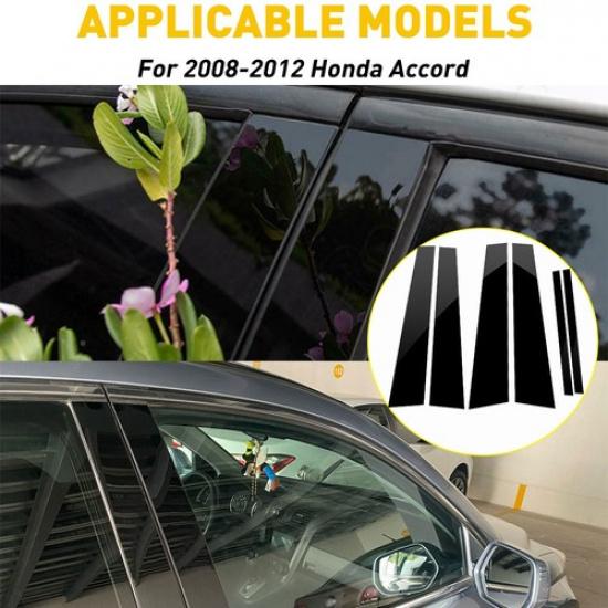 6 Black Gloss Door Window Post Cover Pillar For Trim 08 09 11 10 12 Honda Accord
6 Black Gloss Door Window Post Cover Pillar For Trim 08 09 11 10 12 Honda Accord