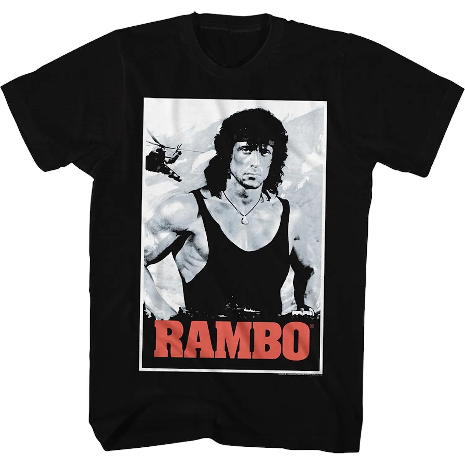 LE 1982 First Blood Rambo Stallone Retro classic movie co-branded T-shirt Male and female hip hop street music style S
LE 1982 First Blood Rambo Stallone Retro classic movie co-branded T-shirt Male and female hip hop street music style S