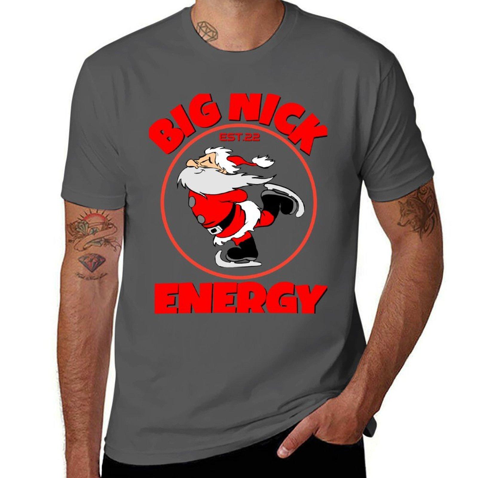 BIG NICK ENERGY T-Shirt black cotton t-shirt plain for man package men t shirt cotton 100% t shirts with prints T-Shirt 4XL
BIG NICK ENERGY T-Shirt black cotton t-shirt plain for man package men t shirt cotton 100% t shirts with prints T-Shirt 4XL