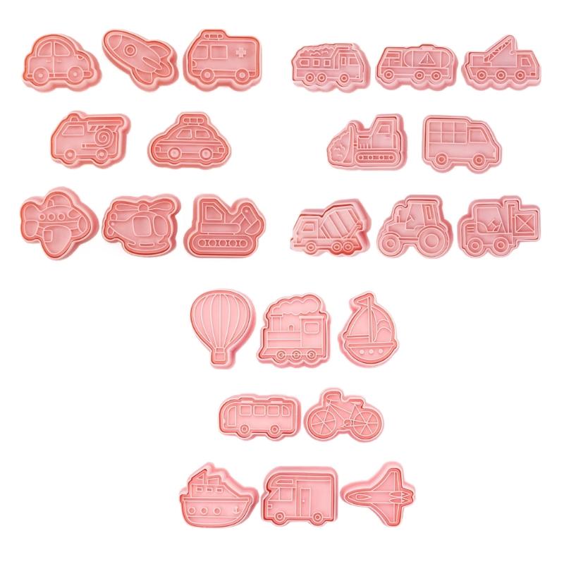 24Pcs Cartoon Transport Cookie Plastic Molds Sugars Kitchen Chocolate Tool 1
24Pcs Cartoon Transport Cookie Plastic Molds Sugars Kitchen Chocolate Tool 1