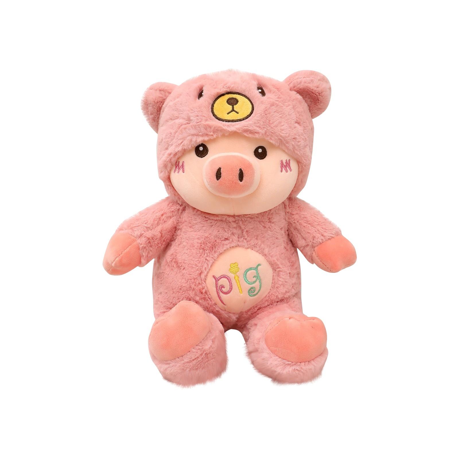 Милая трансформированная свинья плюшевая игрушка свинья кукла кровать спальная подушка дети девочки подарок игровая кукла One Size розовый