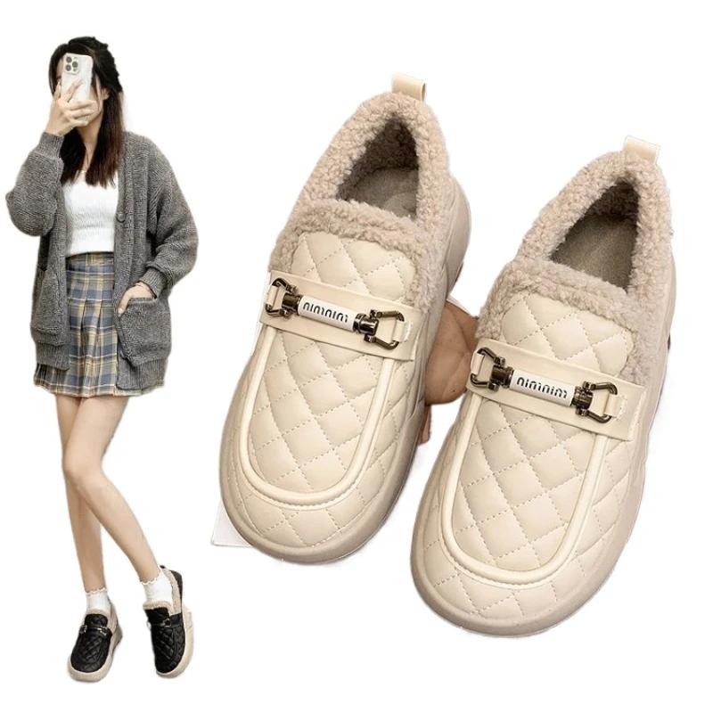 Velvet Loafers for Women 2024 Autumn and Winter Flat Bottom Anti Slip Warm Cotton Shoes Fashionable Bean Shoes Leather Shoes 35 бежевый
Velvet Loafers for Women 2024 Autumn and Winter Flat Bottom Anti Slip Warm Cotton Shoes Fashionable Bean Shoes Leather Shoes 35 бежевый