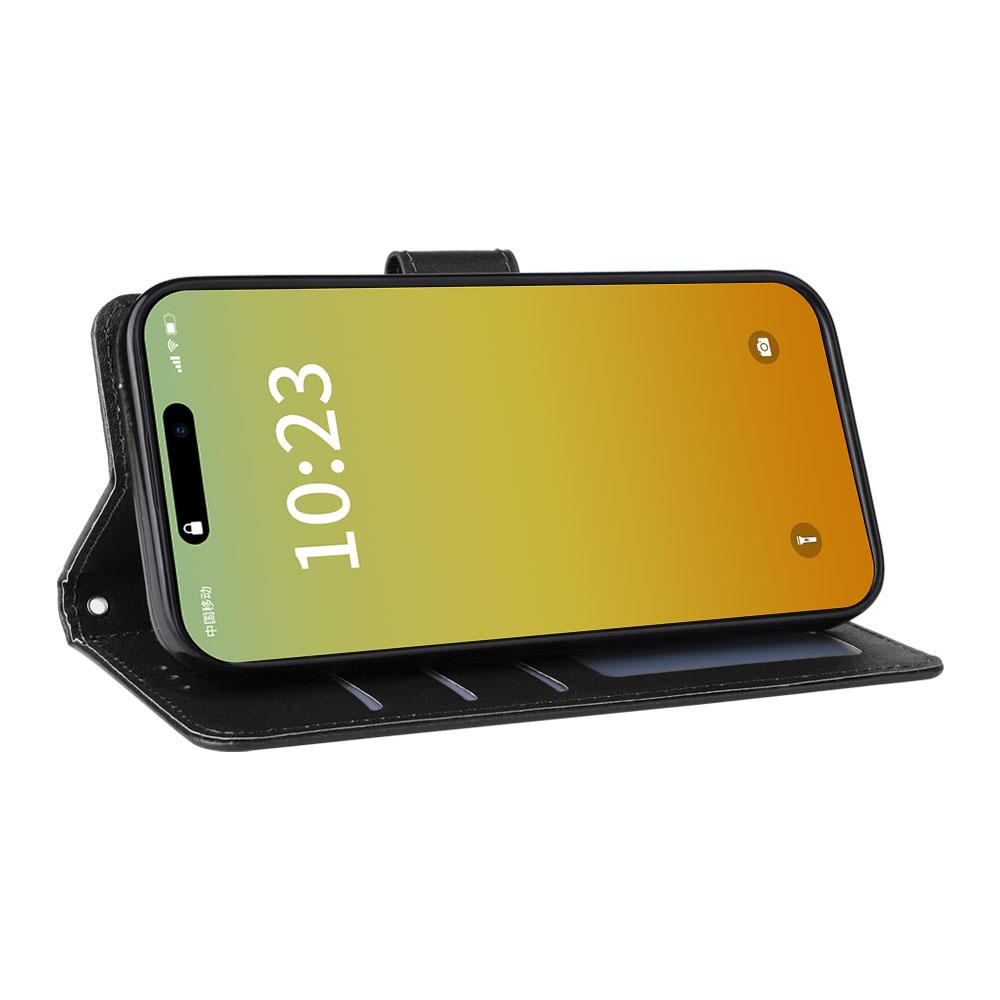 For iPhone 15 Pro Cases PU Leather Phone Cover Cell Phone Case Wallet with Stand Function Black
For iPhone 15 Pro Cases PU Leather Phone Cover Cell Phone Case Wallet with Stand Function Black
