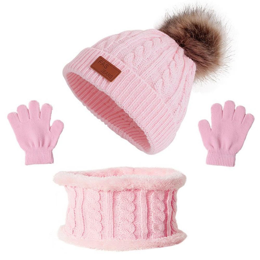 3pcs/set Comfortable Baby Hat Scarf Gloves Set Cute Pompom Knitted Hats Kids Boys Girls
3pcs/set Comfortable Baby Hat Scarf Gloves Set Cute Pompom Knitted Hats Kids Boys Girls