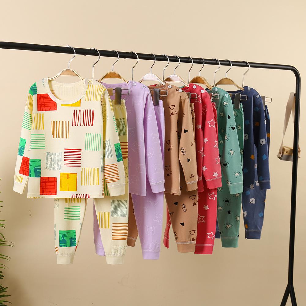 Children s Pure Cotton Pajama Set: Boys and Girls Autumn Homewear with Trousers 90-100 cm
Children s Pure Cotton Pajama Set: Boys and Girls Autumn Homewear with Trousers 90-100 cm