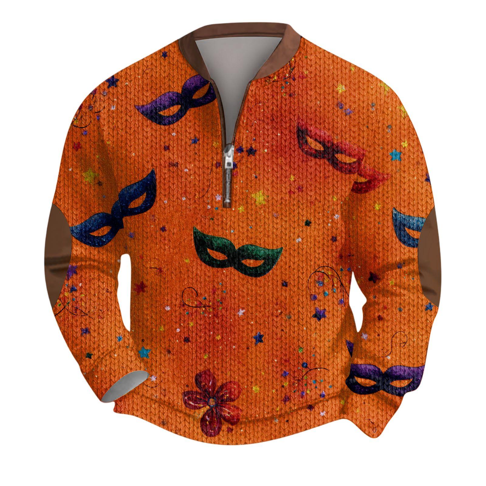 Мужской рождественский свитер на молнии, винтажный вязаный графический свитшот, карнавальный пуловер со стойкой XXL шафрановый
Мужской рождественский свитер на молнии, винтажный вязаный графический свитшот, карнавальный пуловер со стойкой XXL шафрановый