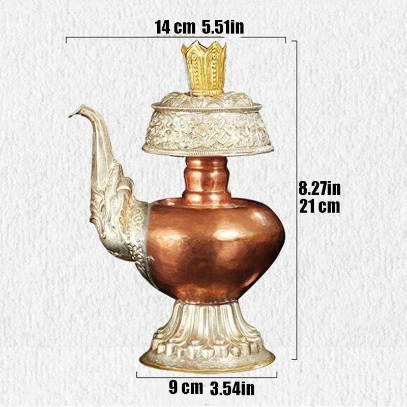 Tantric Buddhist Water Purification Bottle Alloy Handicraft Auspicious Tibetan Tribute Buddhism Home Gift Indoor Decorative 21 cm бордовий
Tantric Buddhist Water Purification Bottle Alloy Handicraft Auspicious Tibetan Tribute Buddhism Home Gift Indoor Decorative 21 cm бордовий