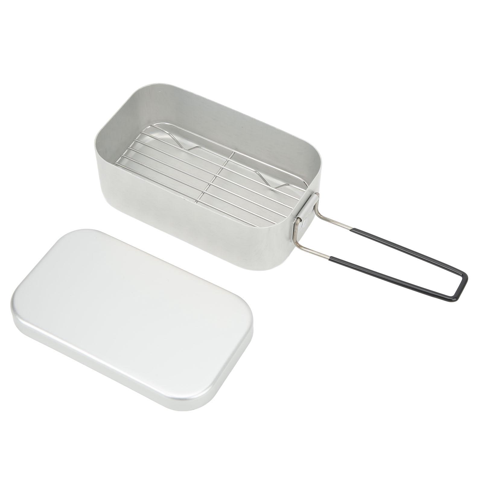 800ML Lunch Box Aluminum Alloy Foldable Portable Bento Box with Alcohol Stove and Storage Bag for Outdoor Camping Picnic
800ML Lunch Box Aluminum Alloy Foldable Portable Bento Box with Alcohol Stove and Storage Bag for Outdoor Camping Picnic
