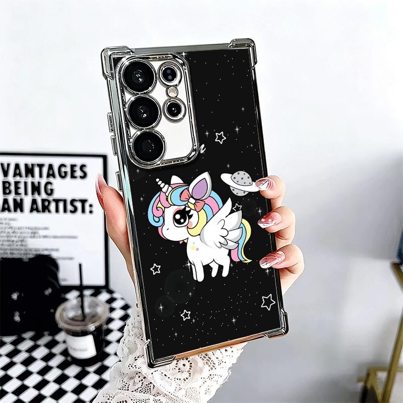 Pink Unicorn Rainbow Soft Phone Case For Samsung Galaxy S26 Ultra S25 Edge S24 FE S23 Plus S22 S21 + S20 Plating Anti-Fall Funda Samsung S22 Plus
Pink Unicorn Rainbow Soft Phone Case For Samsung Galaxy S26 Ultra S25 Edge S24 FE S23 Plus S22 S21 + S20 Plating Anti-Fall Funda Samsung S22 Plus