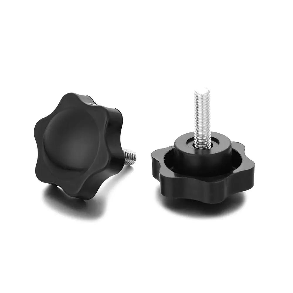 4Pcs M6 M8 Hexagon Star Knobs Grips Threaded Clamping Nut 38mm Dia Black Handle Easy To Install Screws Hardware Accessories
4Pcs M6 M8 Hexagon Star Knobs Grips Threaded Clamping Nut 38mm Dia Black Handle Easy To Install Screws Hardware Accessories