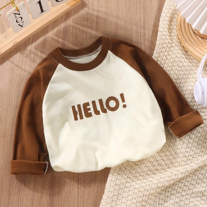 Корейский тонкий свитшот для девочек-малышей, хлопковый, с буквами, сшитый на рукавах, топы для девочек, свободные, с круглым воротником, для мальчиков, базовые рубашки 90 коричневый
Корейский тонкий свитшот для девочек-малышей, хлопковый, с буквами, сшитый на рукавах, топы для девочек, свободные, с круглым воротником, для мальчиков, базовые рубашки 90 коричневый