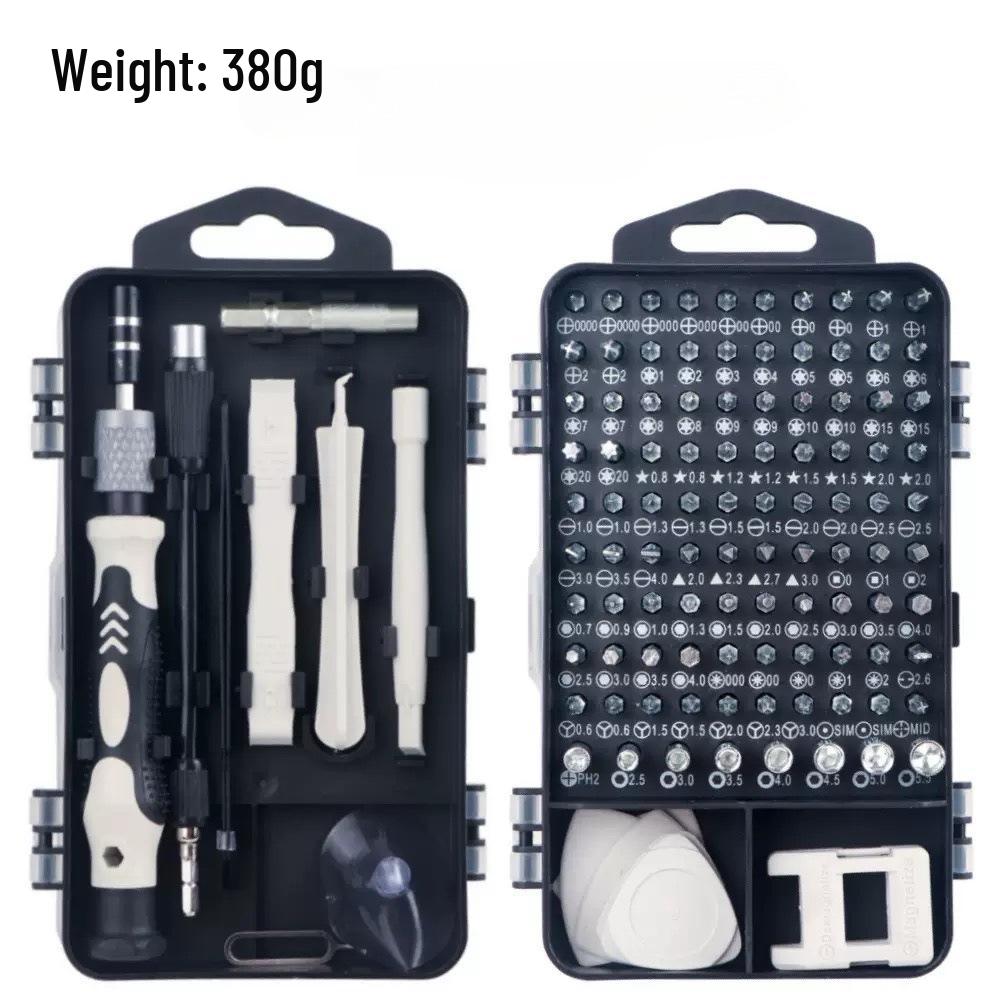 Универсальный набор отверток 115-в-1 для бытового ремонта, ремонта мобильных телефонов и компьютеров
Универсальный набор отверток 115-в-1 для бытового ремонта, ремонта мобильных телефонов и компьютеров