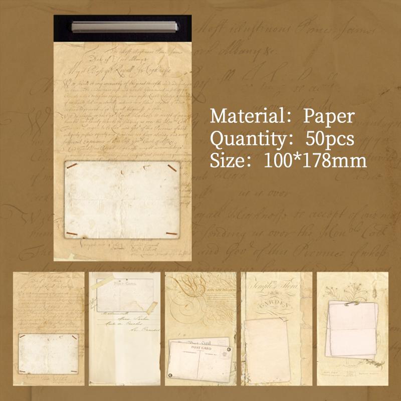 50 pcs/lot Vintage INS Material paper Decorative Diy Background paper hand made Diary Album Stationery Supplies
50 pcs/lot Vintage INS Material paper Decorative Diy Background paper hand made Diary Album Stationery Supplies