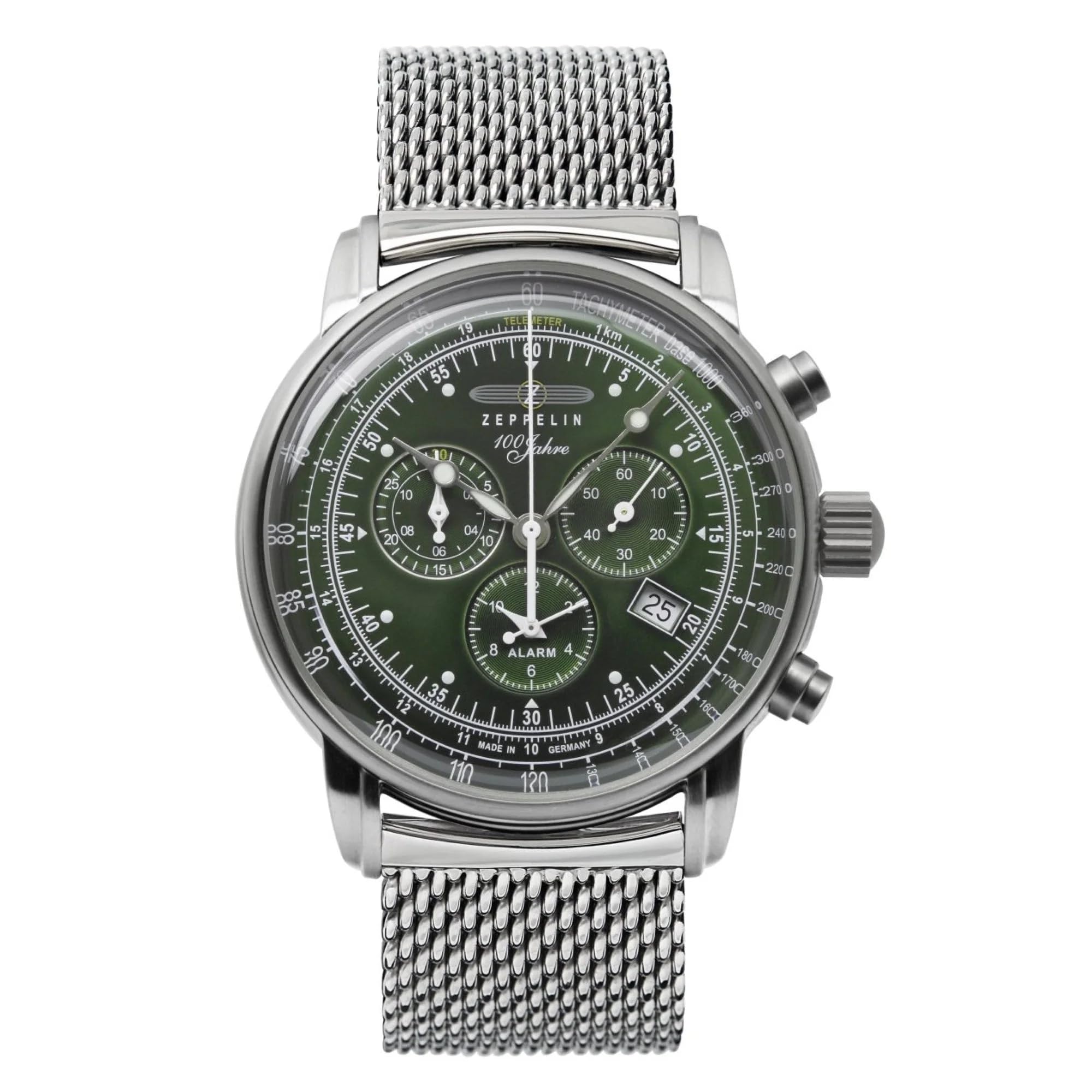 Zeppelin Watch 100 Years Old Zeppelin Alarm Stainless Milanais 8680 Strap Men s Series, Chronograph, Date, Clock, Steel, M-4 синій
Zeppelin Watch 100 Years Old Zeppelin Alarm Stainless Milanais 8680 Strap Men s Series, Chronograph, Date, Clock, Steel, M-4 синій