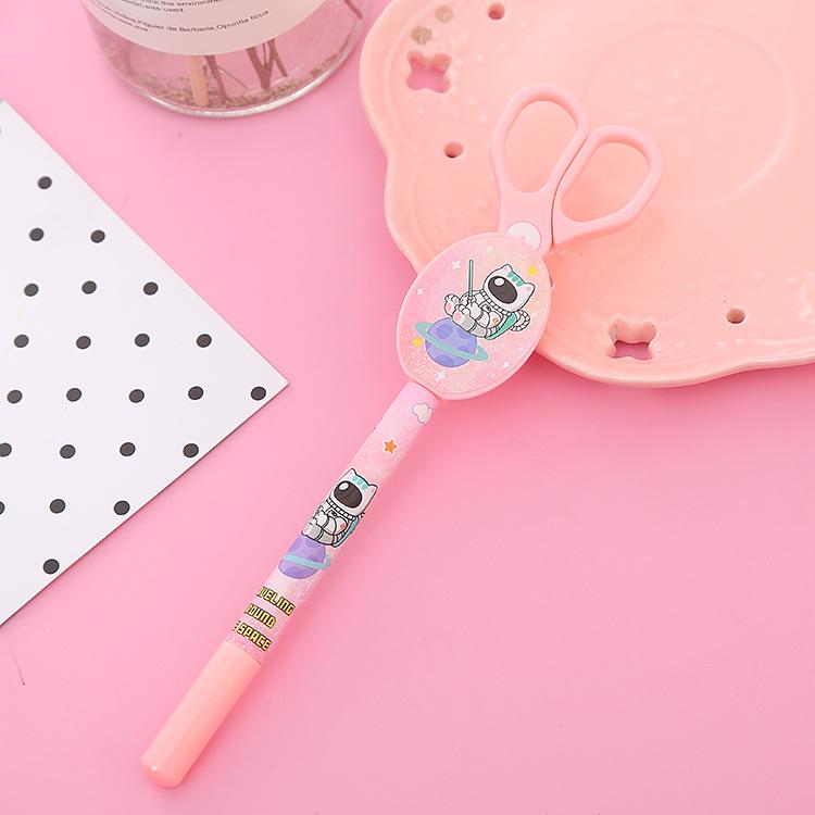 1pcs Creative Scissors Gel Pen Cute Cartoon Astronaut Series Writing Pens Fashion Office School Supplies For Kids Gift рожевий
1pcs Creative Scissors Gel Pen Cute Cartoon Astronaut Series Writing Pens Fashion Office School Supplies For Kids Gift рожевий