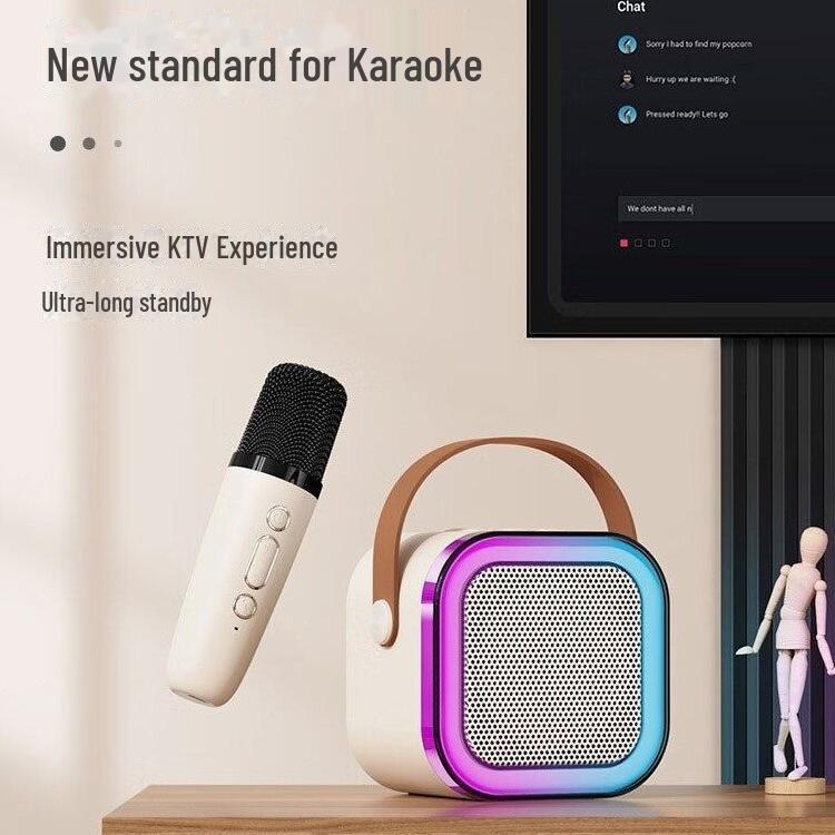 K12 Smart портативный мини Bluetooth динамик с беспроводным караоке и громким звуком для домашнего KTV Set 1
K12 Smart портативный мини Bluetooth динамик с беспроводным караоке и громким звуком для домашнего KTV Set 1