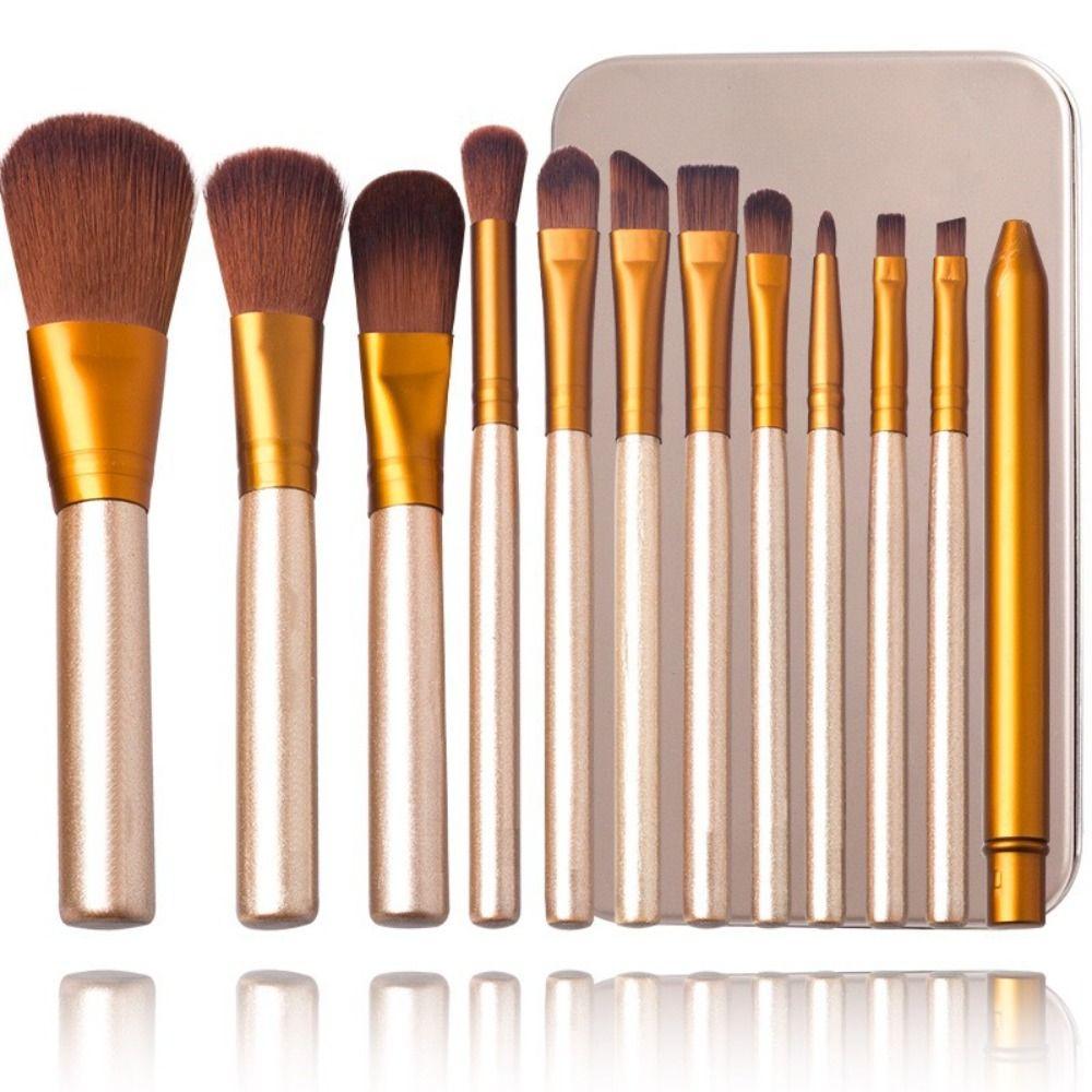 12PCS Soft Fluffy Makeup Brushes Sets Aluminum Foundation Brush New Contouring Makeup Brushes Women
12PCS Soft Fluffy Makeup Brushes Sets Aluminum Foundation Brush New Contouring Makeup Brushes Women
