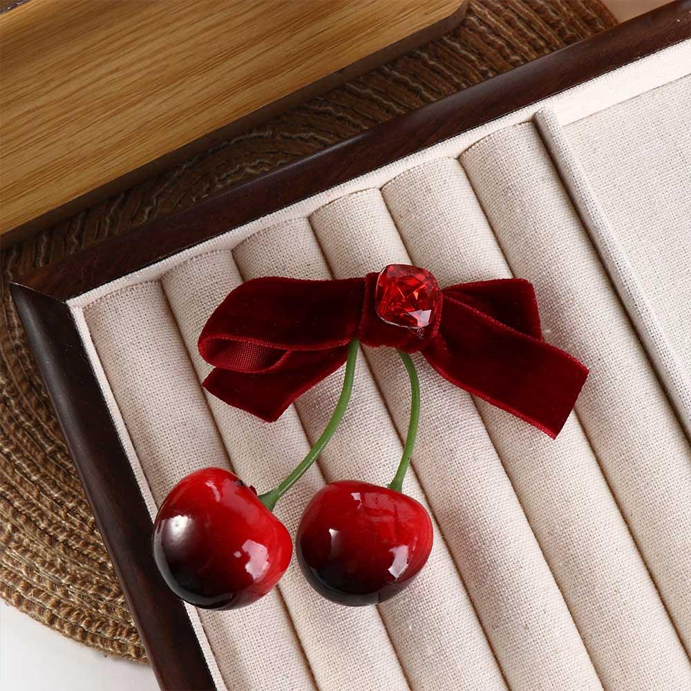 Cloth Cherry Hairpin Bowknot Velvet Bow Hair Clip Simple Female Hair Accessories вино красного
Cloth Cherry Hairpin Bowknot Velvet Bow Hair Clip Simple Female Hair Accessories вино красного