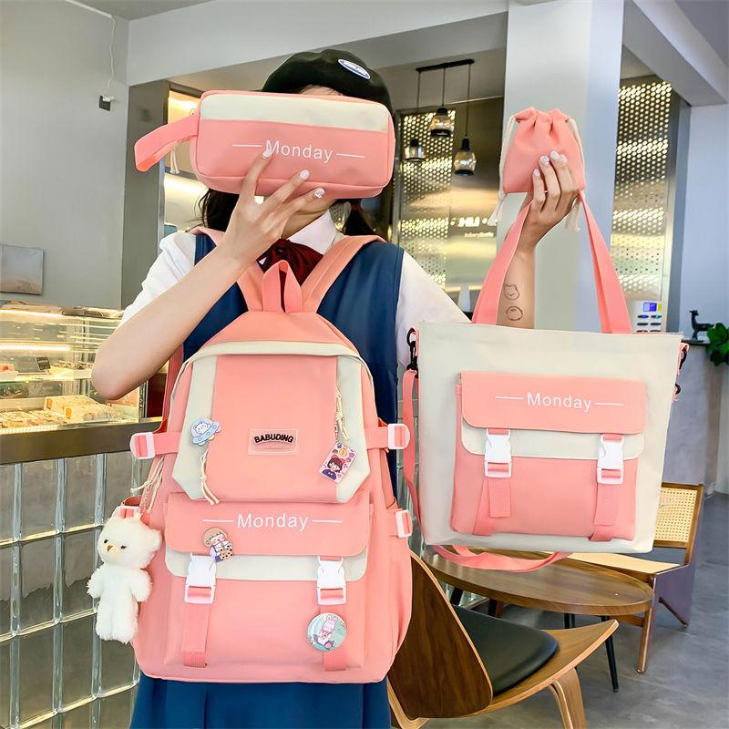 4 Pcs New Mondy School Backpack Women s Lightweight Fashionable Junior High School Color Bag High Quality Large Capacity Schoolbag Shoulder Case
4 Pcs New Mondy School Backpack Women s Lightweight Fashionable Junior High School Color Bag High Quality Large Capacity Schoolbag Shoulder Case