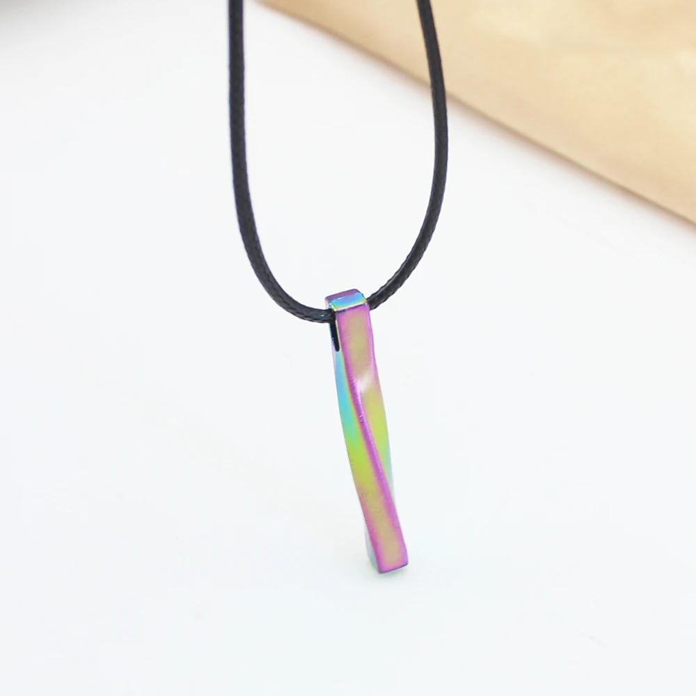 Hiphop Rock Colorful Mobius Spiral Strip Pendant Chokers Necklace Clavicle Chain for Men Women New Fashion Zircon Girl Gift
Hiphop Rock Colorful Mobius Spiral Strip Pendant Chokers Necklace Clavicle Chain for Men Women New Fashion Zircon Girl Gift