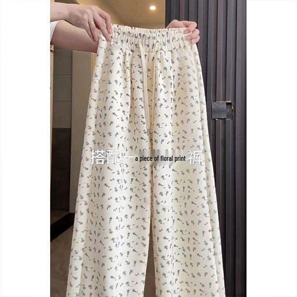 2026 Women s Summer Lace Floral Print Two-Piece Set: Short Sleeve Top & Drawstring Wide-Leg Pants XL (for 115-130 jin)
2026 Women s Summer Lace Floral Print Two-Piece Set: Short Sleeve Top & Drawstring Wide-Leg Pants XL (for 115-130 jin)